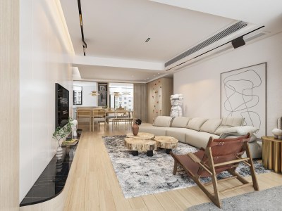 侘寂客餐厅3D模型下载